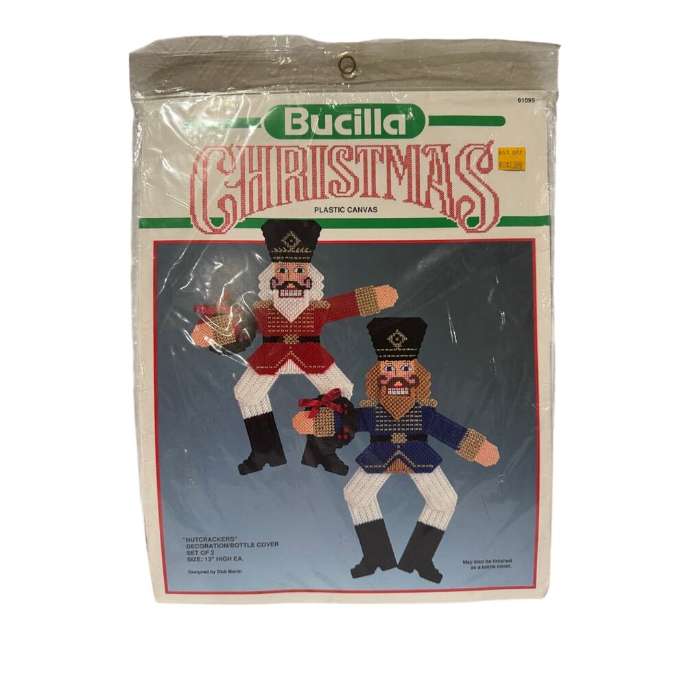 Bucilla Christmas Nutcracker Plastic Canvas Kit NIP 61095